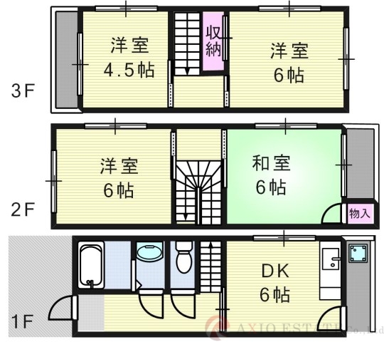 -階の間取り図