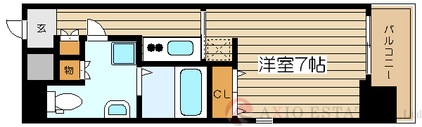 2階の間取り図