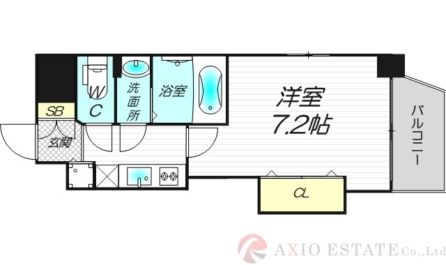 8階の間取り図