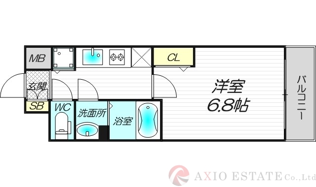 6階の間取り図