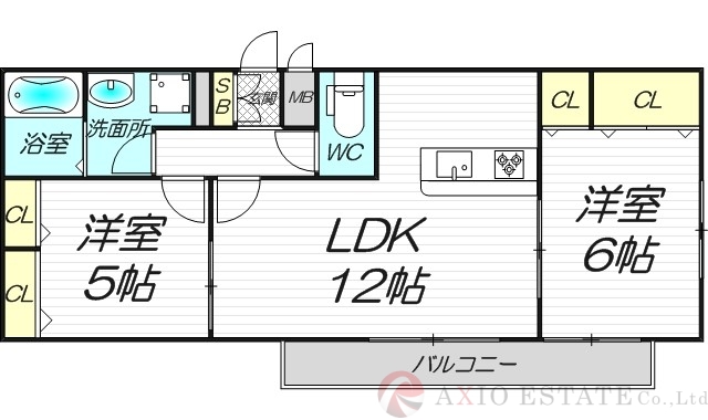 1階の間取り図
