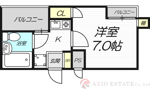 7階の間取り図