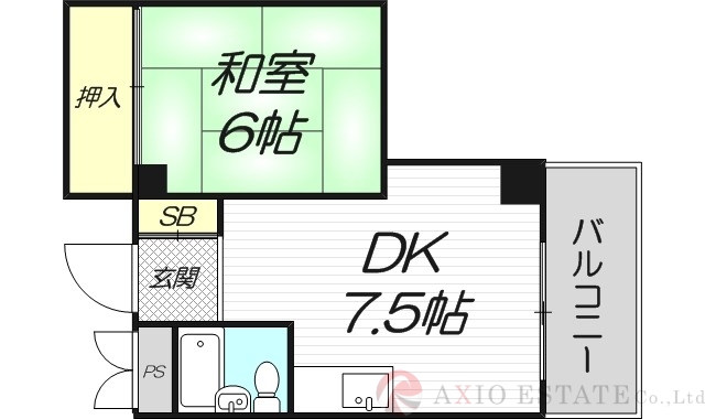 4階の間取り図