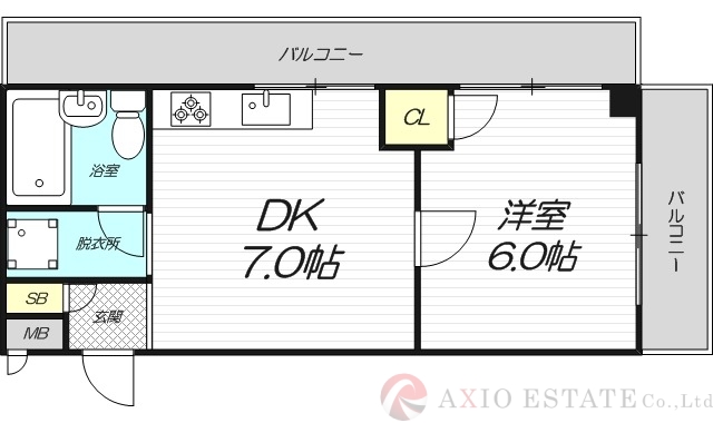 8階の間取り図