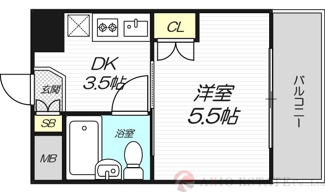 2階の間取り図
