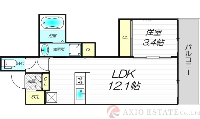 6階の間取り図