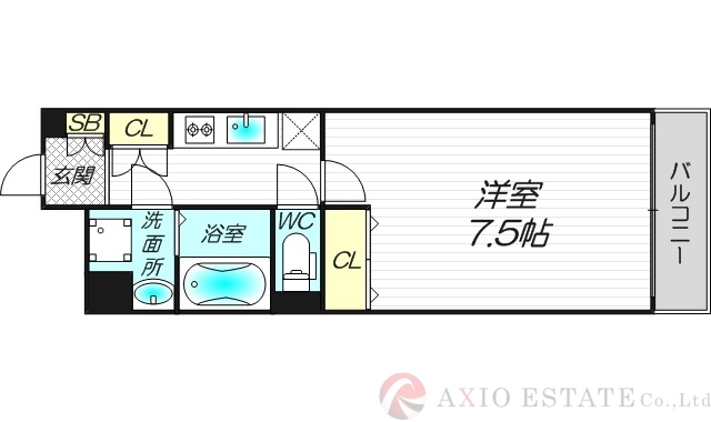 4階の間取り図