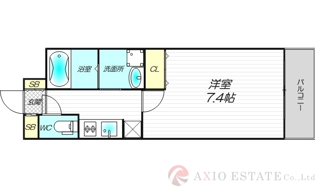 2階の間取り図