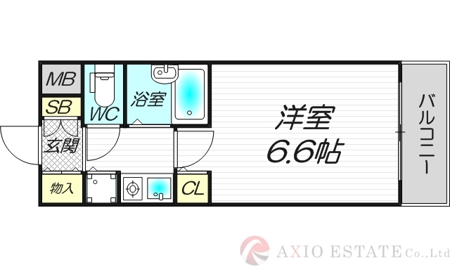 6階の間取り図
