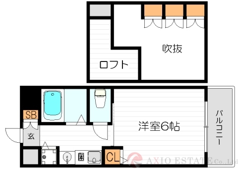 2階の間取り図