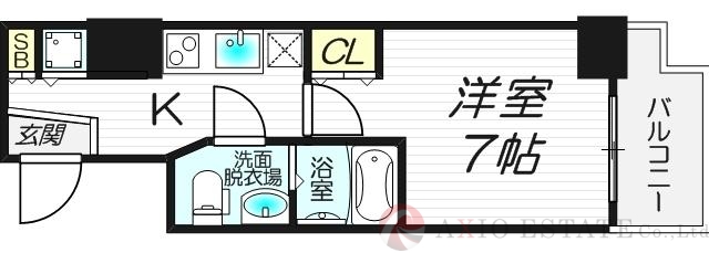 9階の間取り図