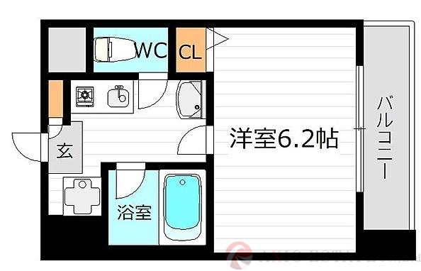 2階の間取り図