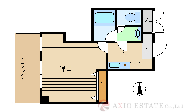 室内は贅沢な広さです