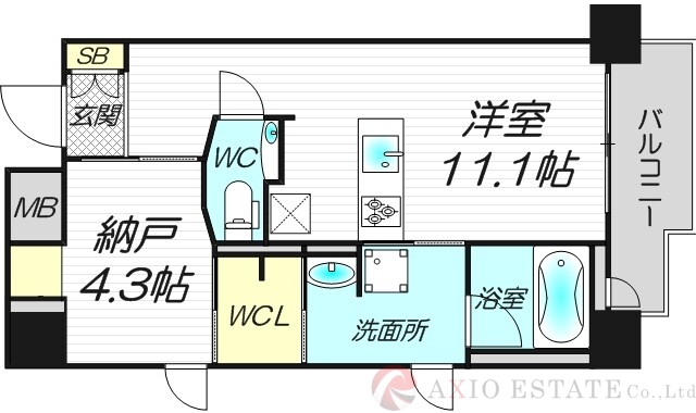6階の間取り図