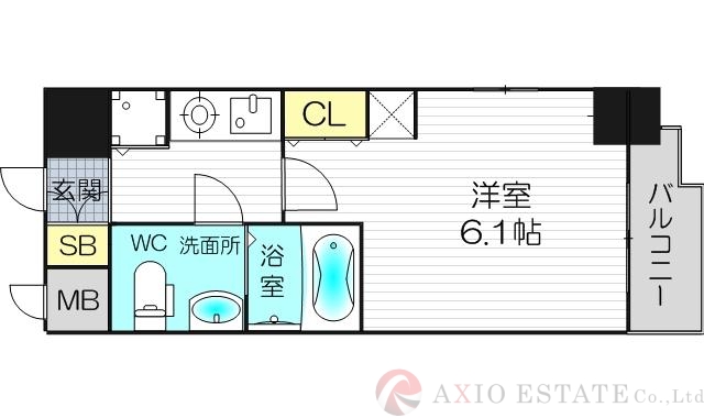6階の間取り図