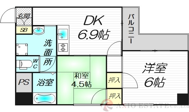 6階の間取り図