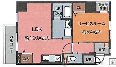 お持ちの家具をすっきり配置の間取り