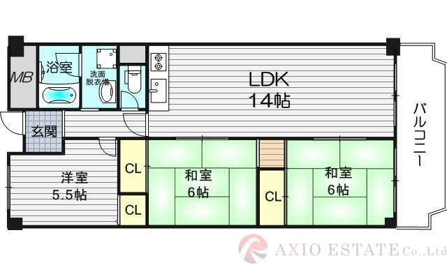 13階の間取り図