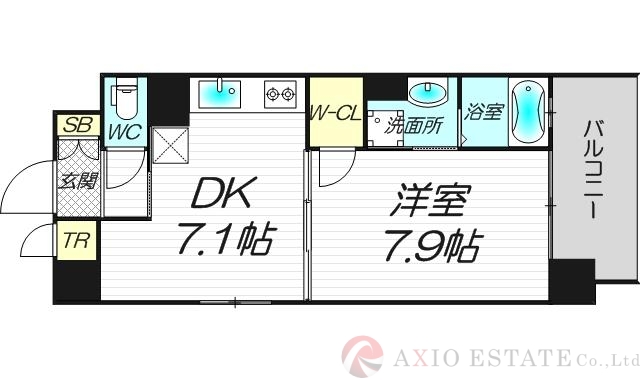 4階の間取り図