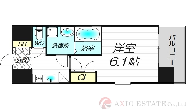 8階の間取り図