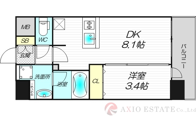 5階の間取り図