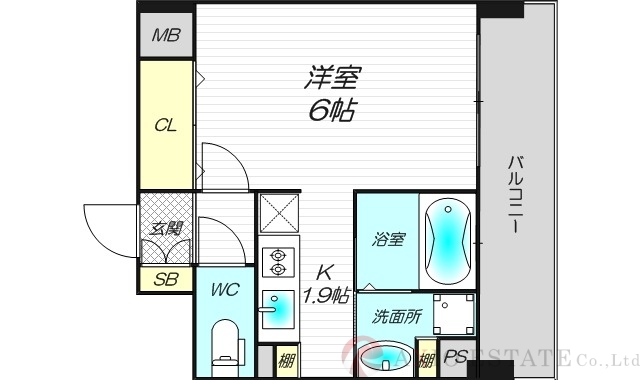 2階の間取り図