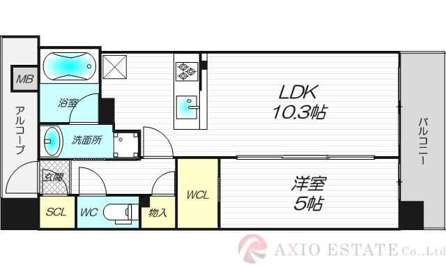 4階の間取り図