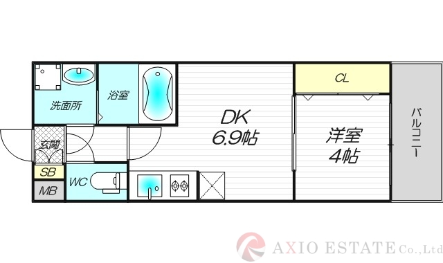 2階の間取り図