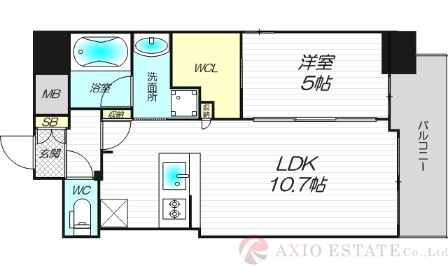 8階の間取り図