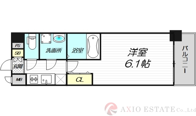 8階の間取り図