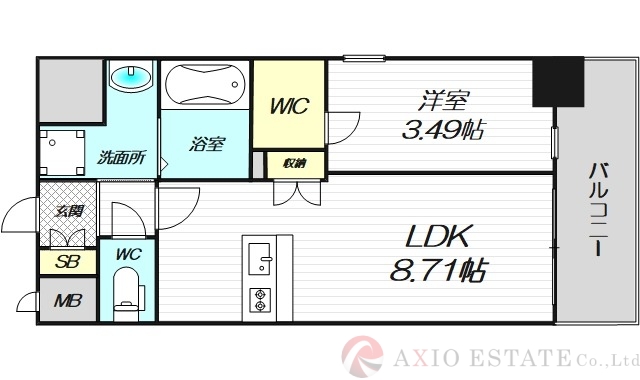 8階の間取り図