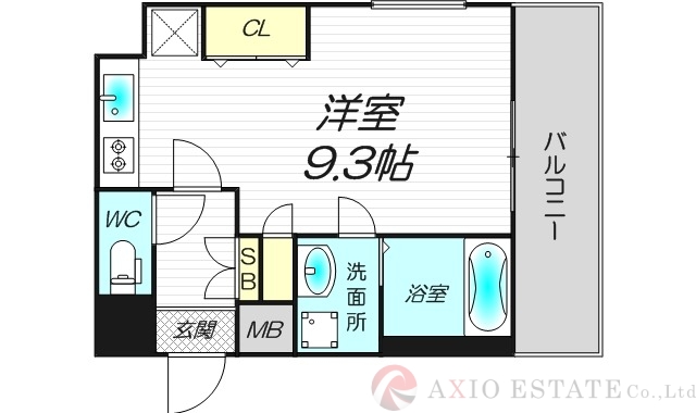 9階の間取り図