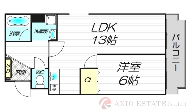 2階の間取り図