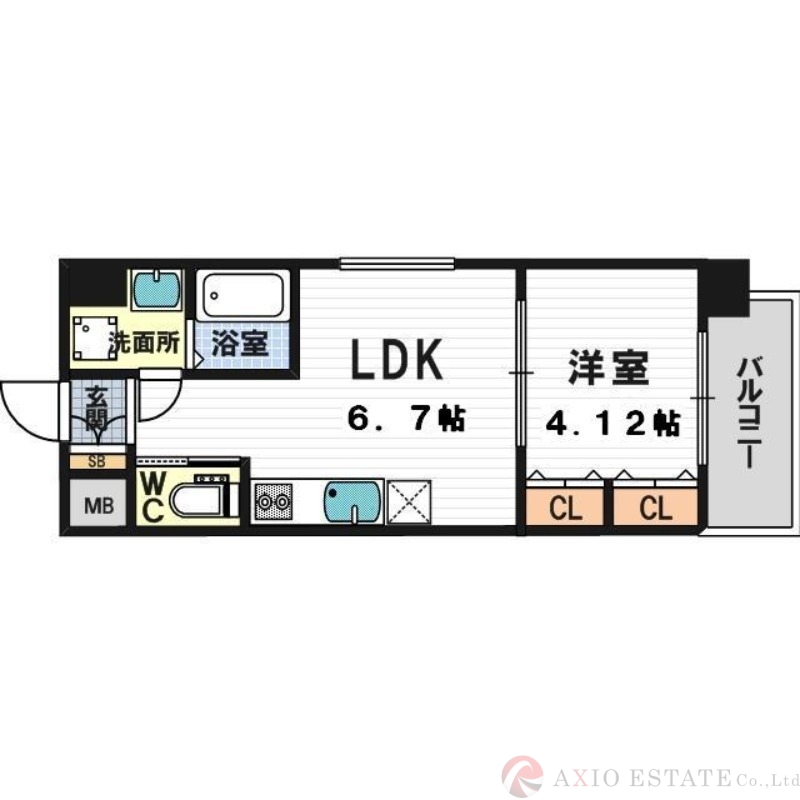 4階の間取り図