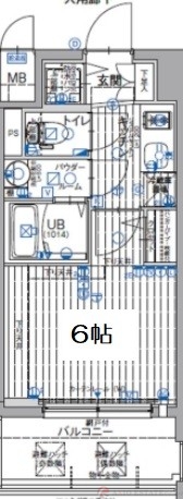 6階の間取り図