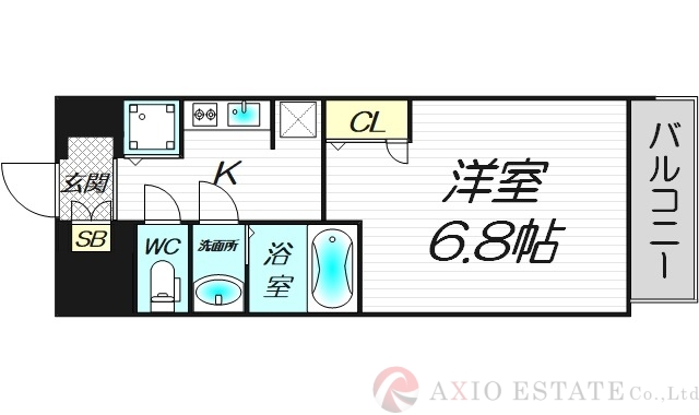 6階の間取り図