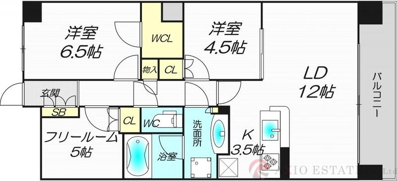 6階の間取り図