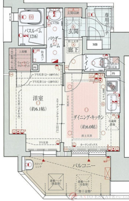 11階の間取り図