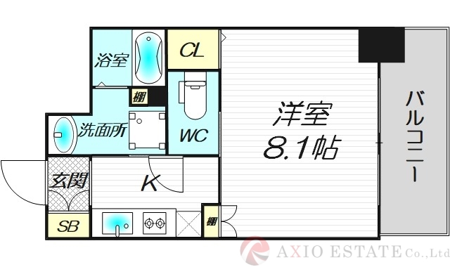 6階の間取り図