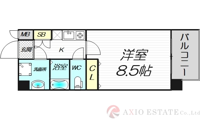 2階の間取り図