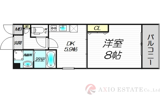 2階の間取り図