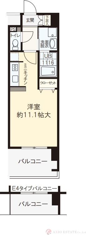 2階の間取り図