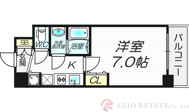 6階の間取り図