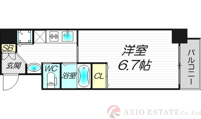 9階の間取り図