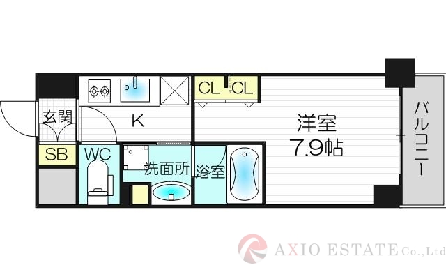 4階の間取り図