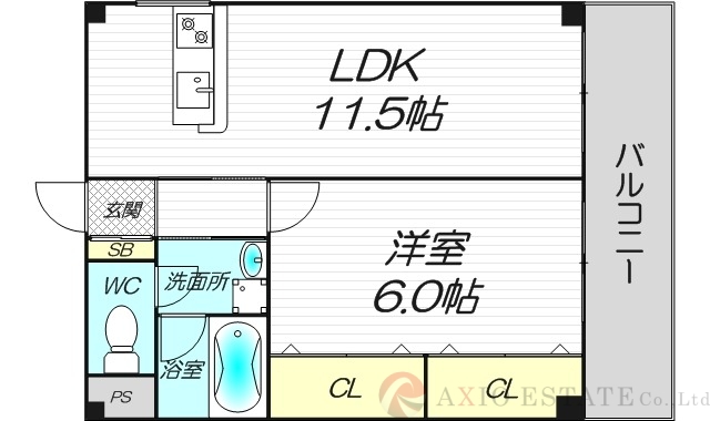 4階の間取り図