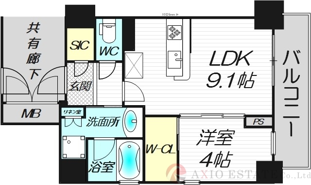7階の間取り図