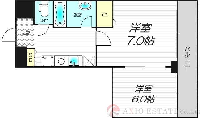 8階の間取り図