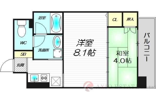 9階の間取り図