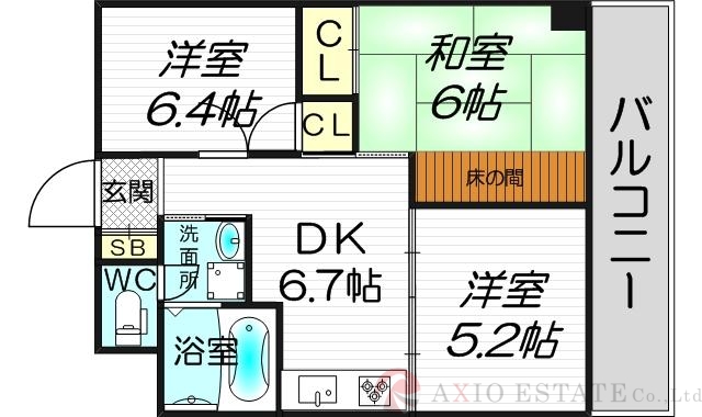 5階の間取り図